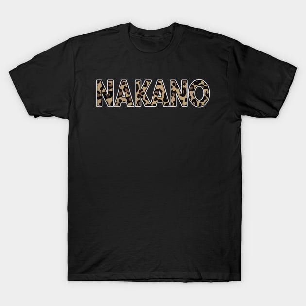 Awesome Proud Name Nakano Pattern Retro Anime T-Shirt by Amir Dorsman Tribal